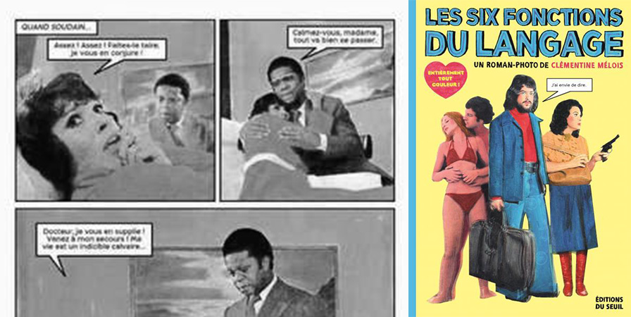 Roman-photo "Les six fonctions du langage" écrit par Clémentine Mélois.