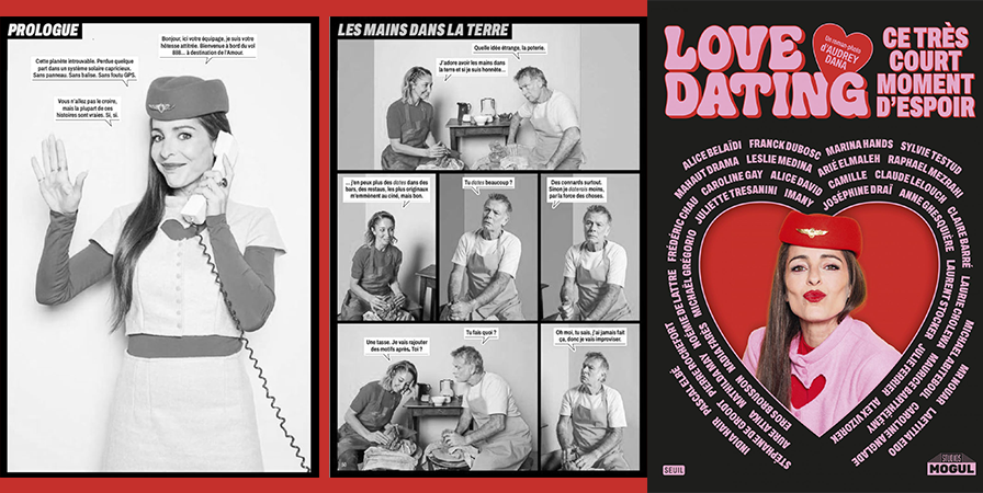 Présentation du roman-photo Love-dating écrit par Audrey Dana.