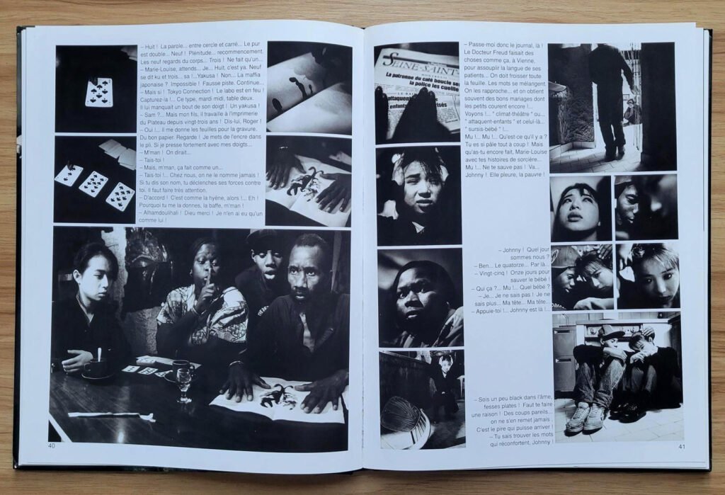 Roman-photo La mémoire des scorpions écrit par Christian Bruel et Xavier Lambours, P40.